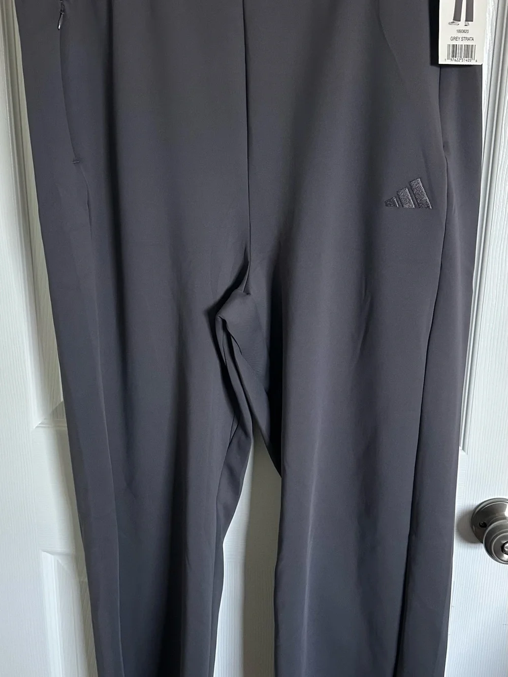adidas Women's Wide-Leg Track Pants in gray stranda XXL - Picture 4 of 15